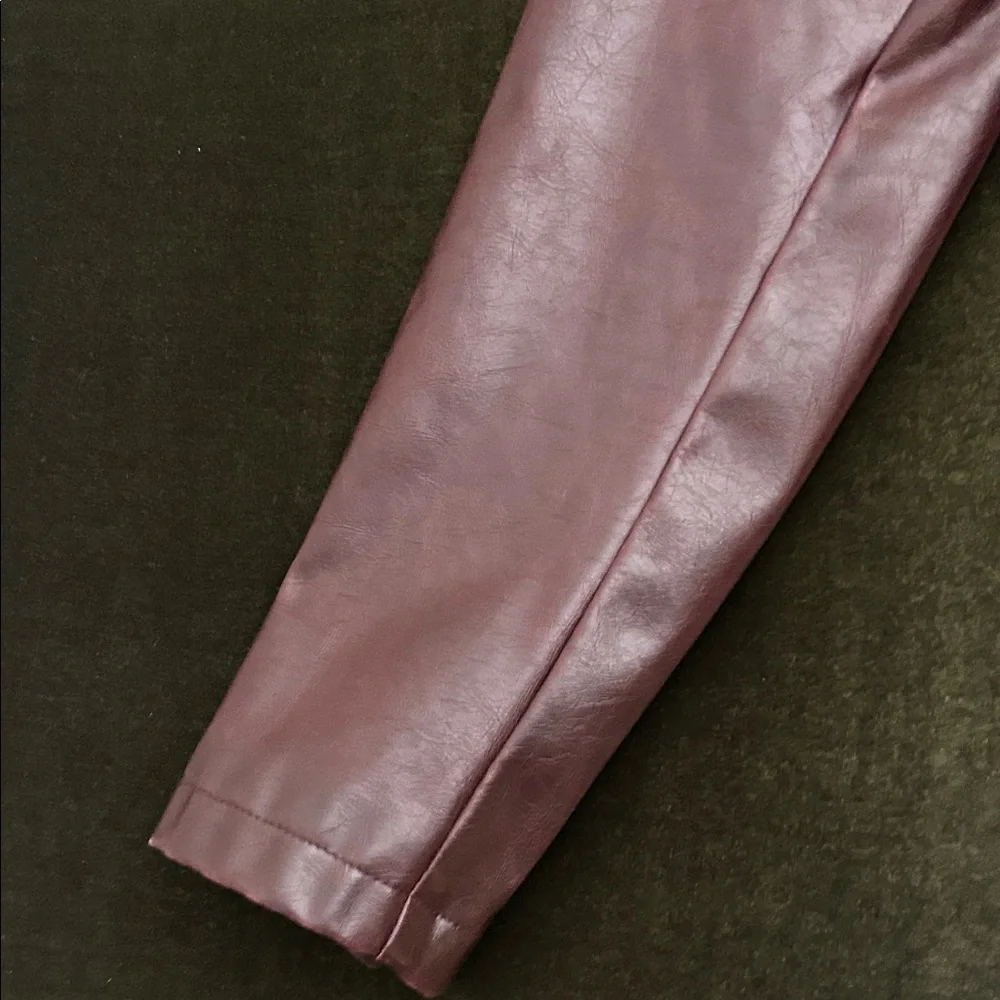 Levi's Women's oxblood color faux leather Jacket - Picture 9 of 15